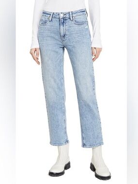 PAIGE Noella Straight Leg High Rise Jeans Liza Denim Casual Women’s Size 26